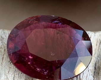 Unique Rubellite Tourmaline 7.38 Ct  Oval Cut  Natural Loose Gemstone, Ring size jewellery