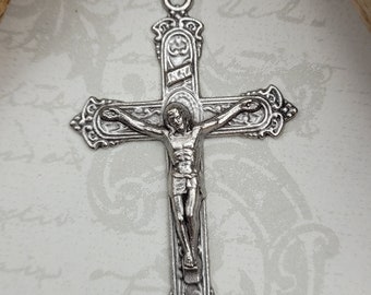 Silver Crucifix, Rosary Crucifix