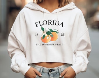 Florida Cropped Hoodie | Cropped Florida Hoodie | Sunshine State Hoodie | Florida Vacation Shirt | Cropped Hoodie | Cropped Florida Shirt