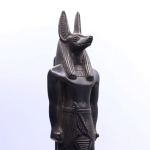 Anubis Egyptian god, Statue Home Decor, Sculpture Egypt, Unique Gifts, Black Stone Collectibles
