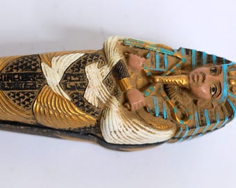 魅力的なツタンカーメンの棺 - 古代エジプトのアンティークコレクター