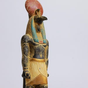 Egyptian Sculpture Thoth Statue God of Knowledge Handmade Stone for for Home Décor