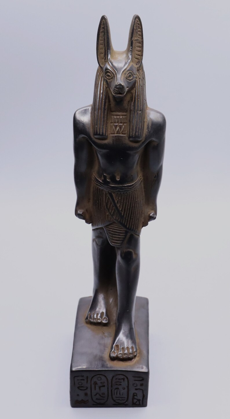 Anubis Egyptian God Statue – Ancient Egypt Stone Figurine, Handmade ...