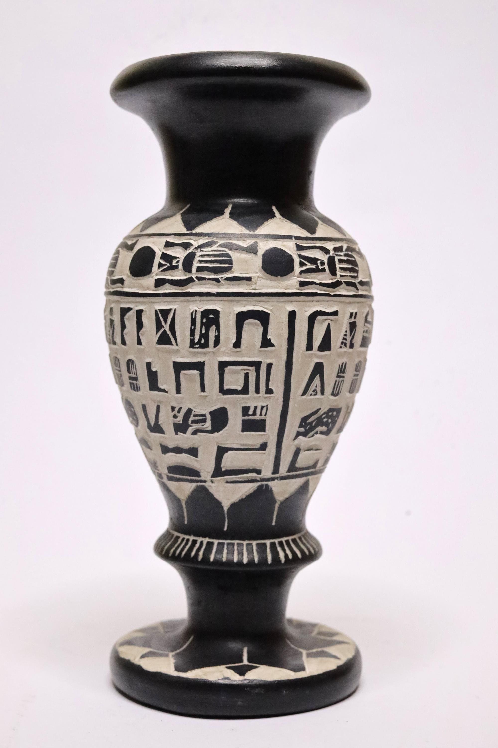 エジプト壁画風 陶器製大型花瓶 壺 インテリア Egyptian vase - Etsy 日本