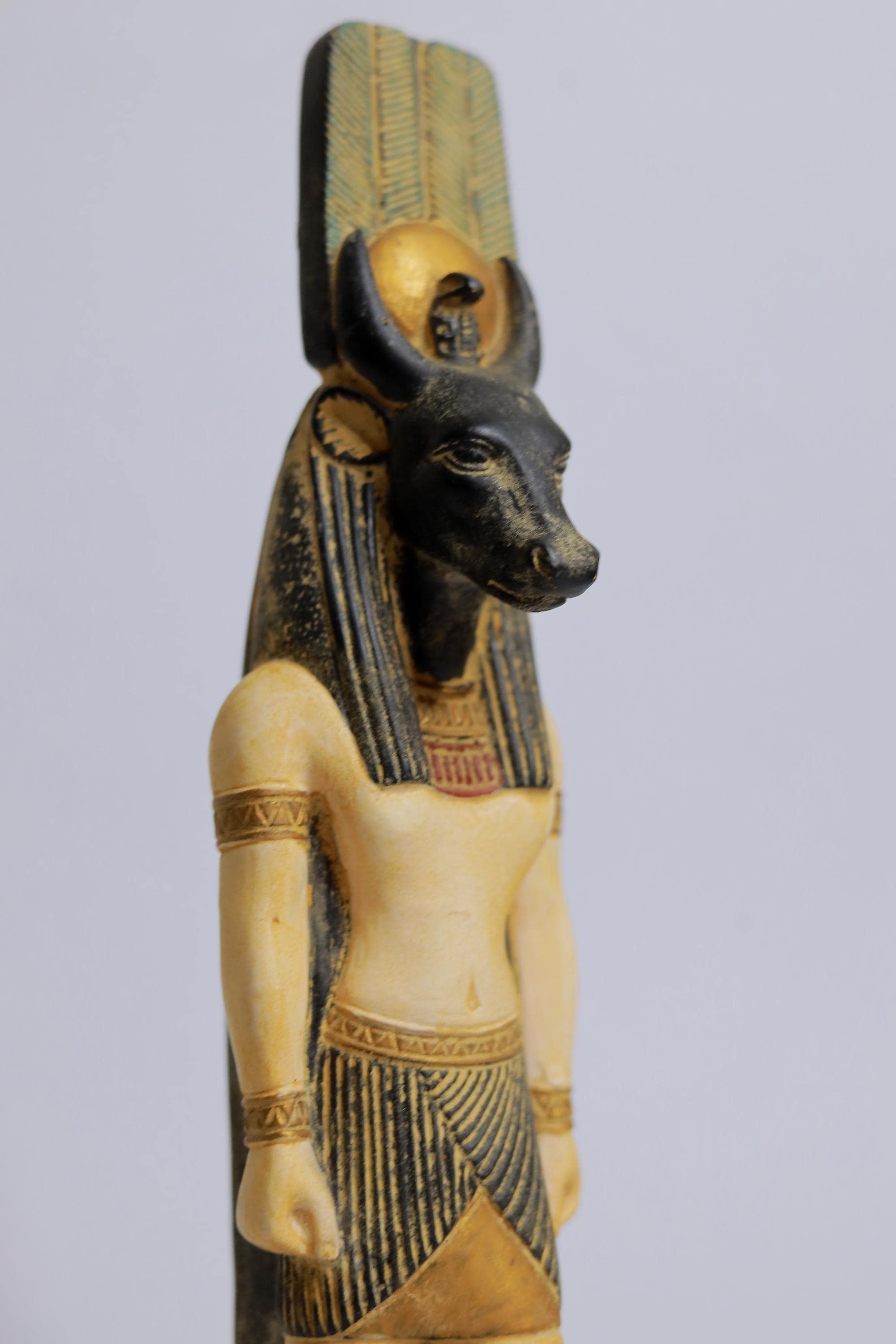 古代エジプト彫刻像：アピス牛豊穣の神手作り彫刻石コレクション