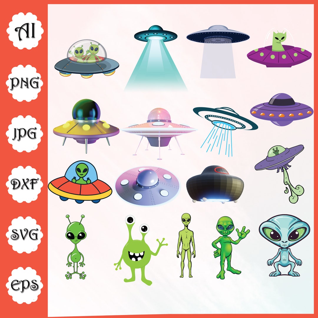 UFO Svg File \ UFO Cut File \ Flying Saucer SVG \ Ufo Svg \ Alien Svg ...