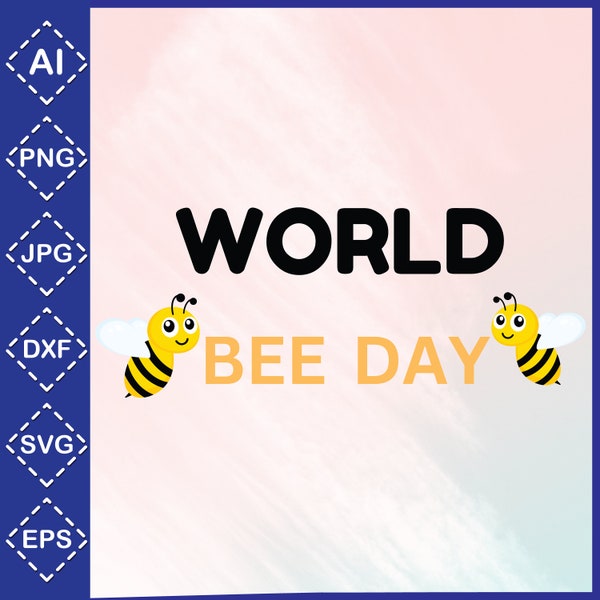 Bee-day Svg \ Bee-day Crew \ Bee-day \ Happy Bee Day \ Instant Download \ Svg Eps Dxf Png Jpg AI \ Digital Download