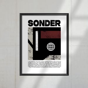 Abstract Sonder Definition Poster | Digital Download