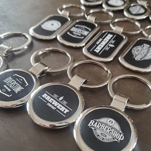 Custom Logo Metal Keychain, Engraved / Etched Keychain With Your Logo