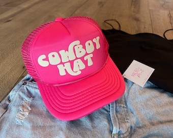 Chapeau de COWBOY Casquette trucker country concert, chapeau de cowboy country, tenue de musique country, tenue de concert country, casquette trucker femme, Morgan Wallen