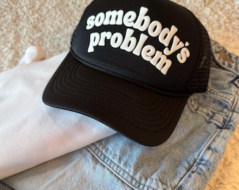 Somebody's Problem Country Concert Trucker Hat, Cowboy Hat, Country Music Outfit, Country Concert Outfit, Morgan Wallen, Women's Trucker Hat