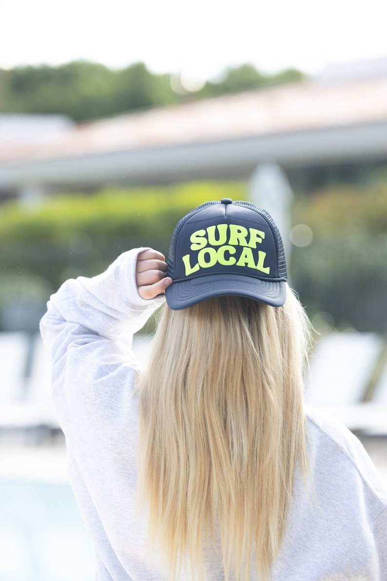 Big Wave Rider Kids Trucker Hat – Surf Kids Hat, Coastal Snapback for Boys & Girls