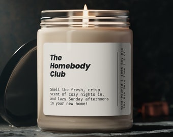 New Apartment Candle, The Homebody Club, Home Purchase Gift, Candle for Homeowner, New House Candle, House Closing Gift, Real Estate Gift