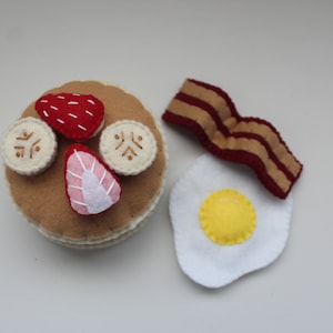 Felt Breakfast Set, Felt Food, Play Food, Play Kitchen, Pretend Play