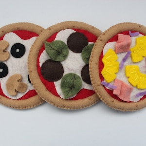 Felt Pizza, Felt Food, Play Food, Mini Pizza, Play Kitchen, Pretend Play