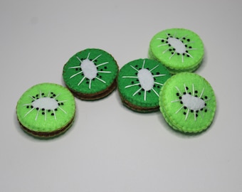 Template, Felt Food Pattern, Felt Food, Play Food, Play Kitchen, Kiwi Pattern