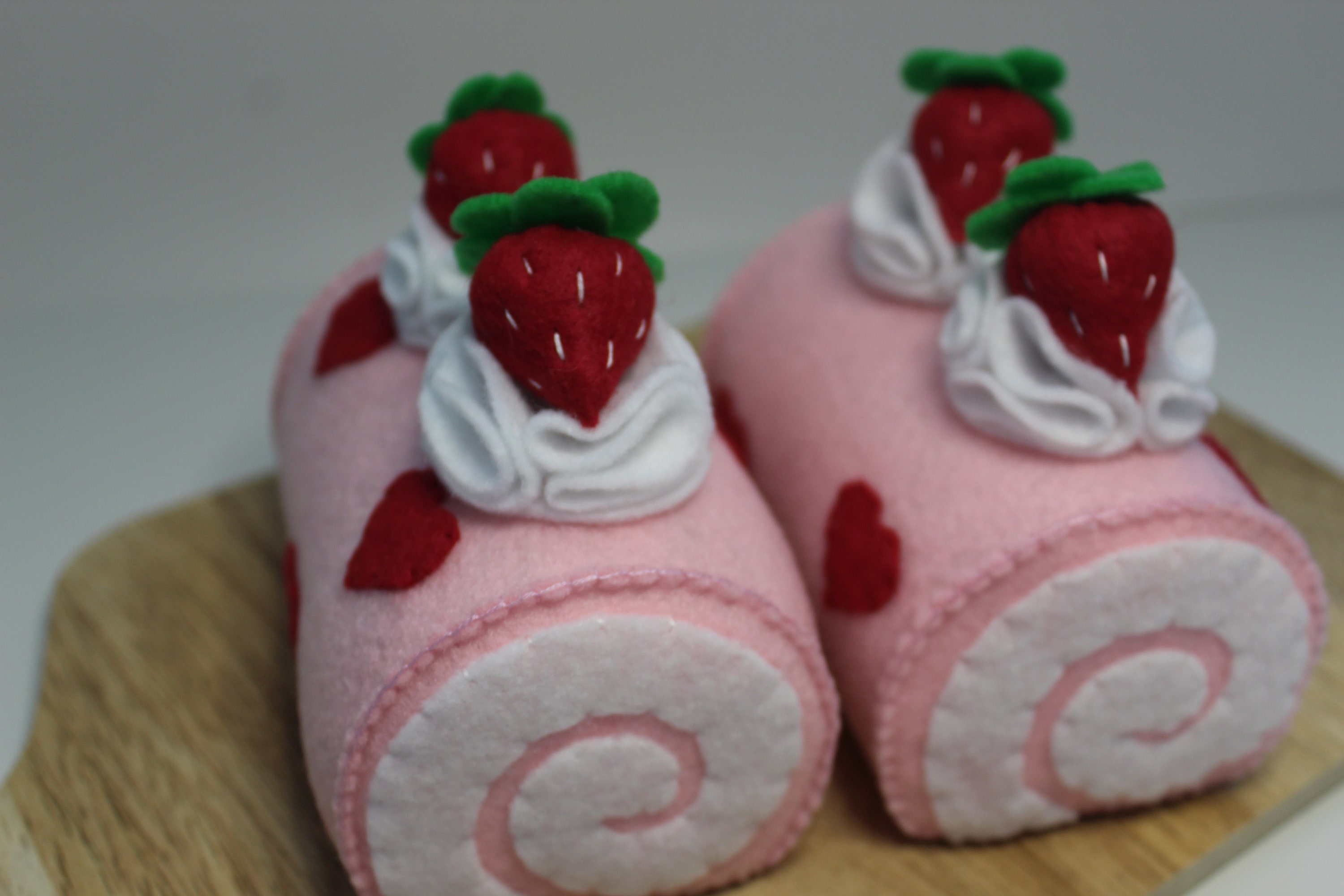 Felt Cake Roll,felt Food, Play Kitchen, Pretend Play, Play Kitchen