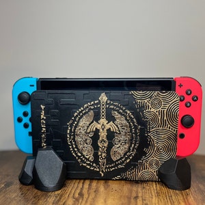 Zelda-Inspired Switch Dock Stand - Legendary Game Theme - Durable Console Holder