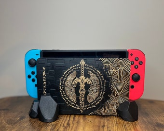 Zelda-Inspired Switch Dock Stand - Legendary Game Theme - Durable Console Holder