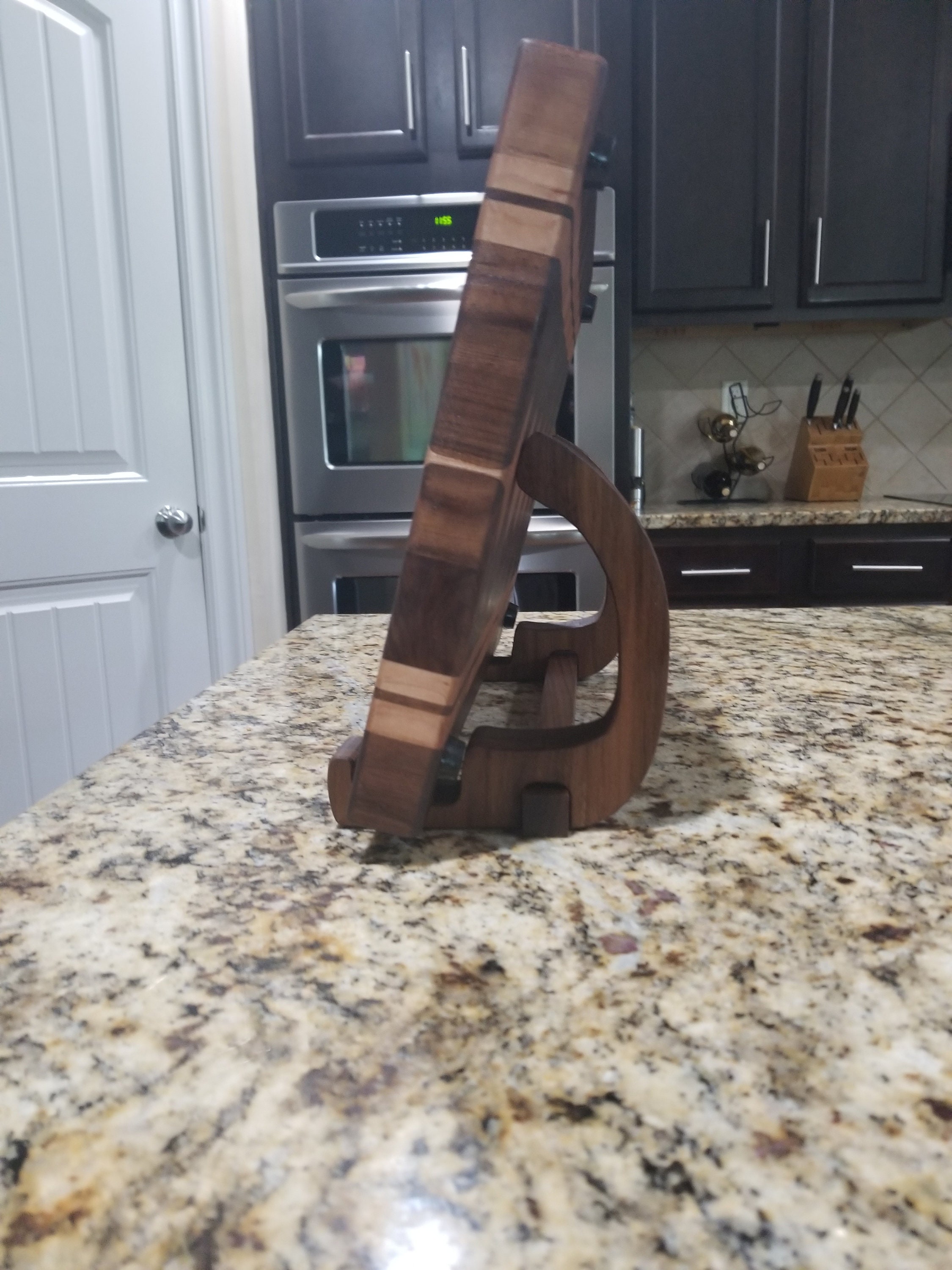 Cutting Board Display Stand Cutting Board Stand Hardwood Etsy