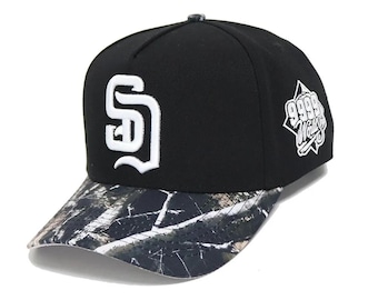Hybride San Diego RealTree Camo Brim Custom Hat Suede UV 9999 WS Snapback Zwart
