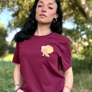 Owl Moonlight Shirt, Cute Owl T-shirt, Owl Lover Gift, Hand Drawn Owl, Bella Canvas, Animal Lover, Gift for Mom, Gift for Dad, Nature Love