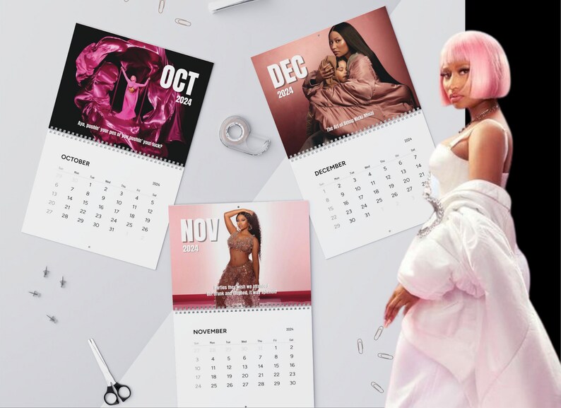 Nicki PF 2 2024 Calendar for All the Barbz 2024 Calendar Etsy