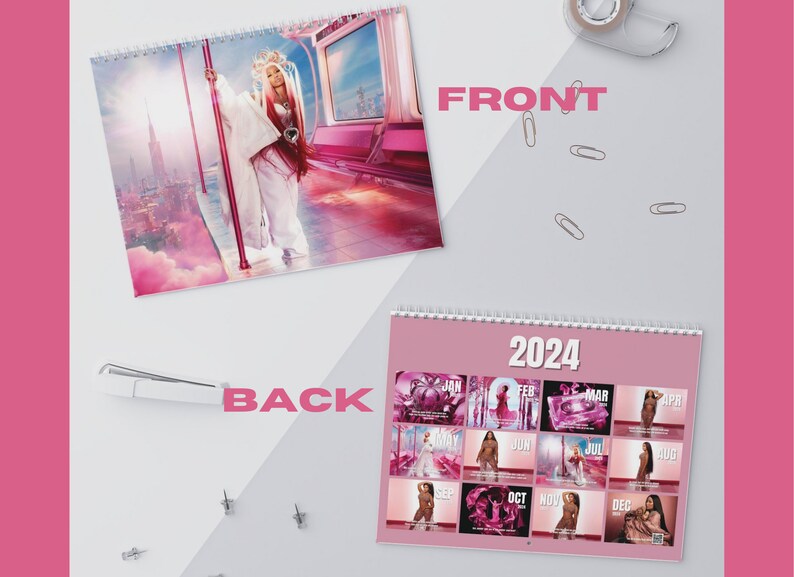 Nicki PF 2 2024 Calendar for All the Barbz 2024 Calendar Etsy