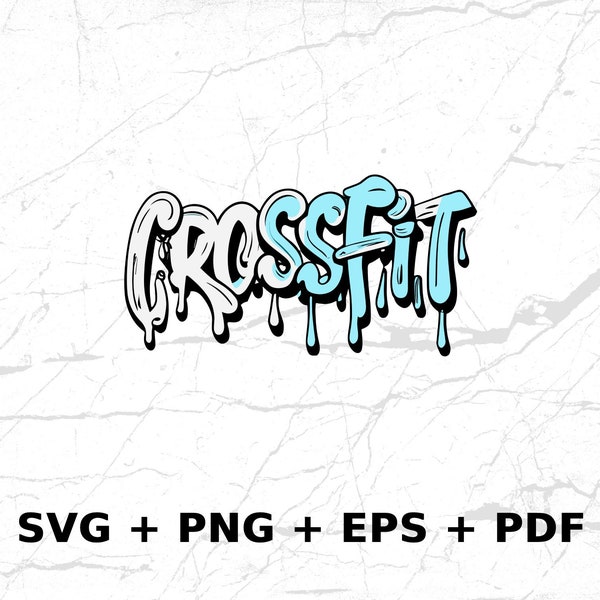 Crossfit SVG PNG EPS, Commercial use Clipart Vector Graphics for Wall Art, T-shirts, Sublimation, Print on Demand