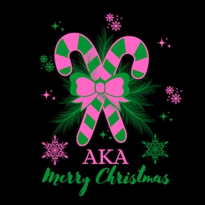 AKA Sorority Christmas Design: PNG Digital Download