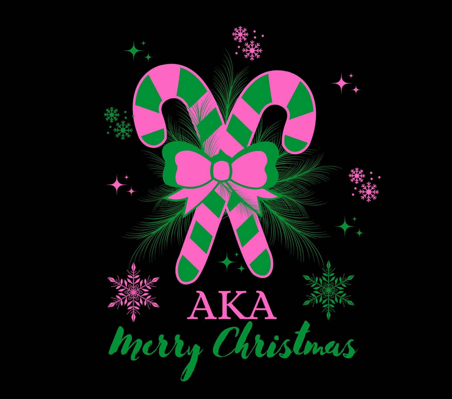 Black Sorority Christmas, AKA Digital Download Design, AKA Christmas Shirt, AKA Merry Christmas, Black Sorority Christmas Shirt