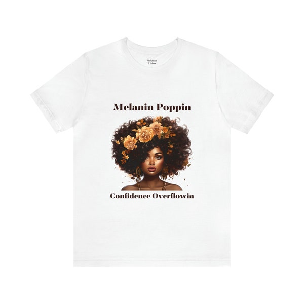 Melanin Poppin Short Sleeve T-shirt Unisex