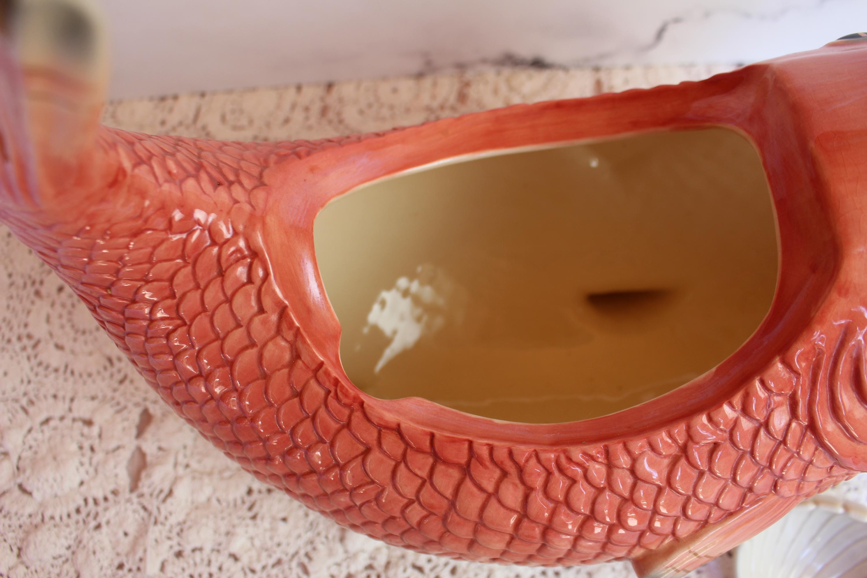 Vintage Fitz and Floyd Salmon Soup Tureen With Ladle - Etsy