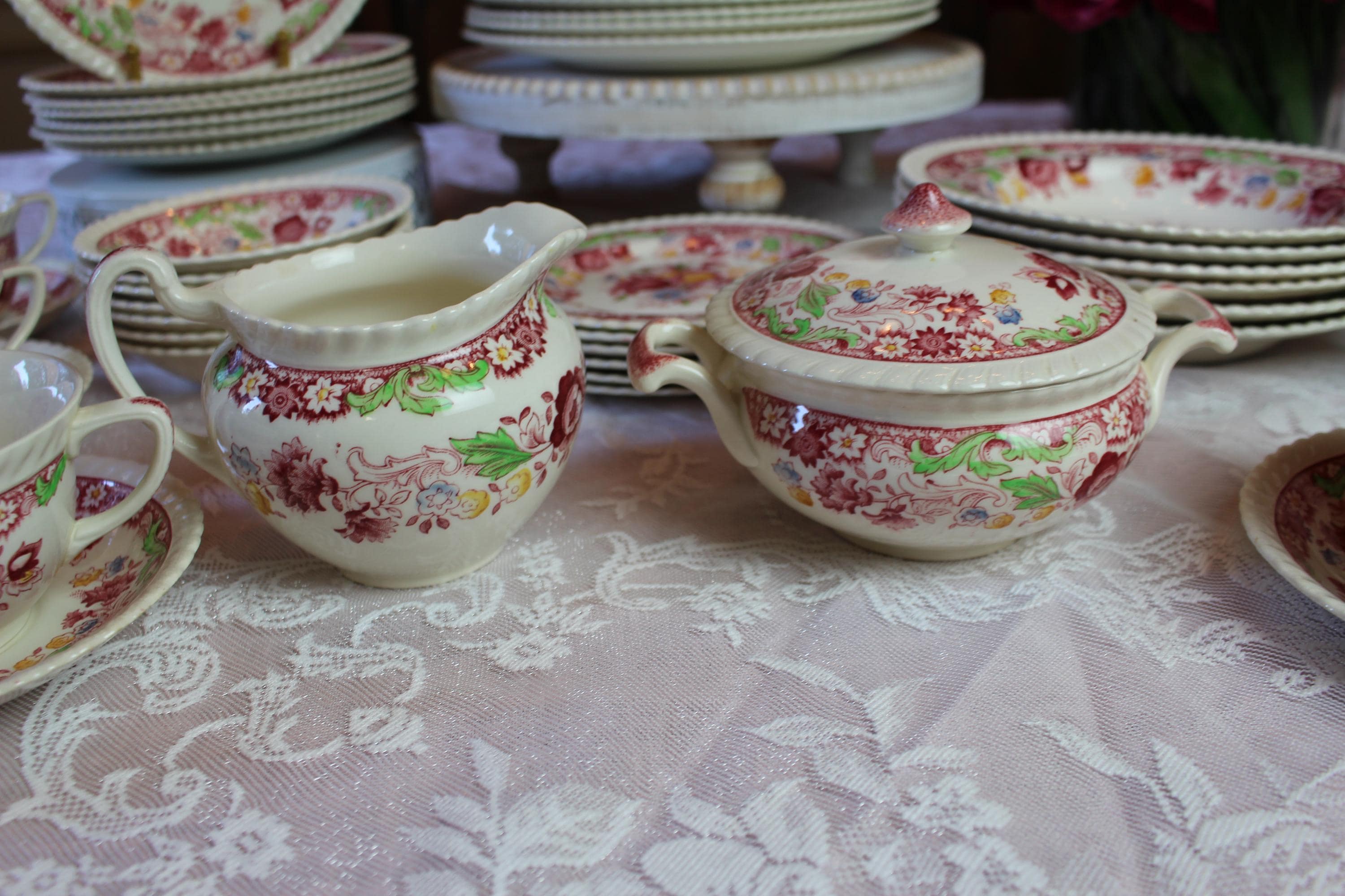 Johnson Brothers Winchester Pink Dinnerware - Made in England