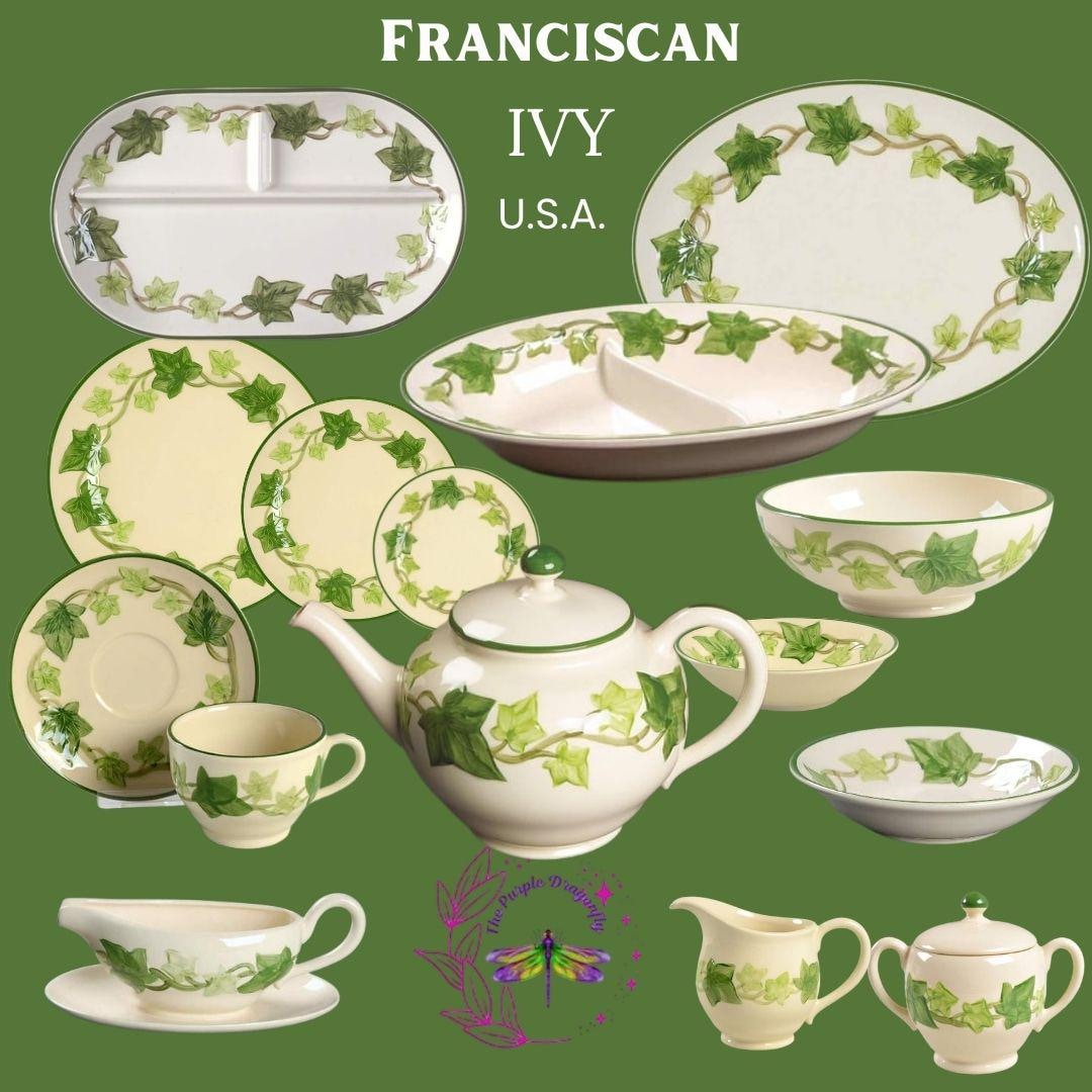 Vintage Franciscan Ivy Dinnerware: I Love Lucy TV Prop, Made in
