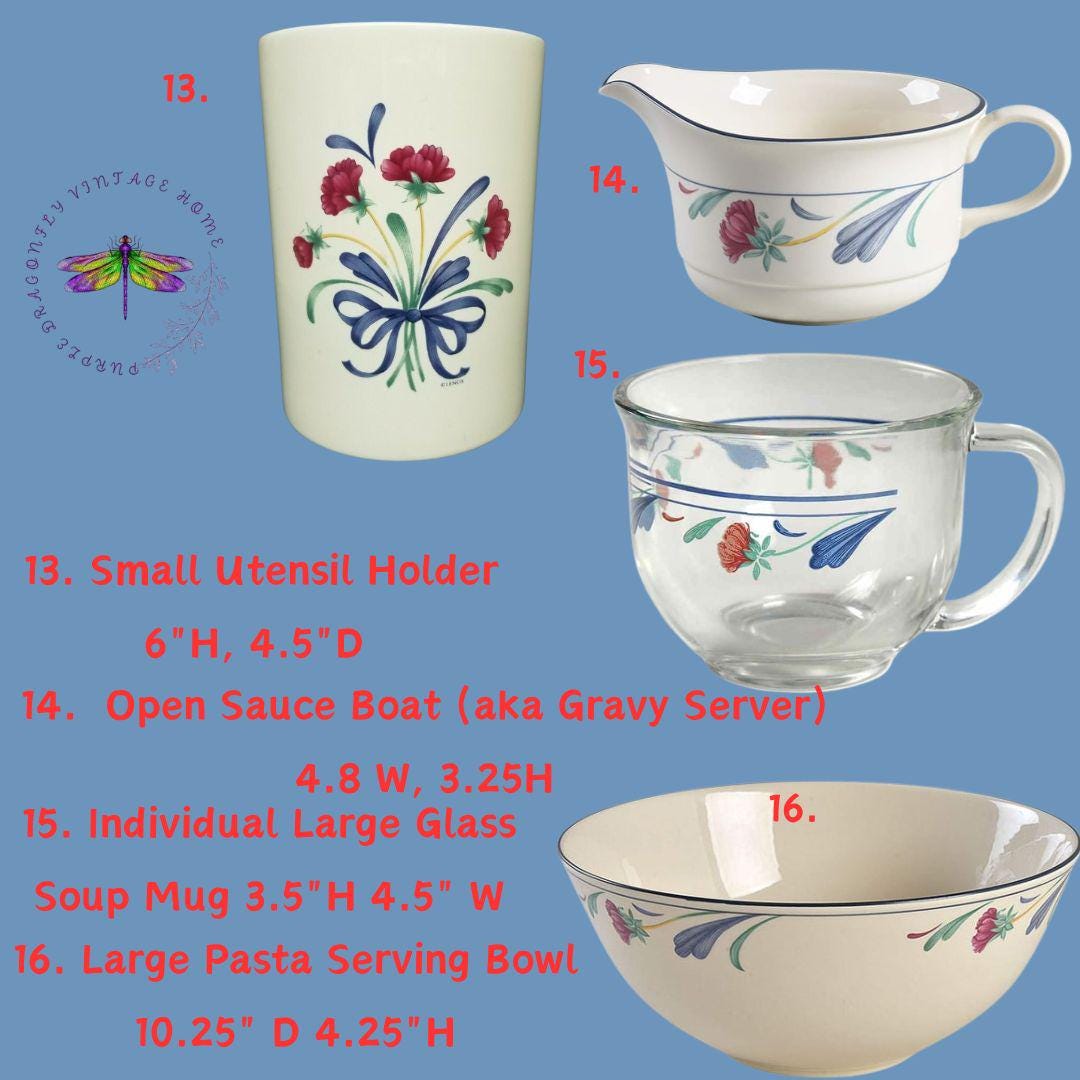 Lenox Poppies on Blue Dinnerware: Barnyard Collection Replacements