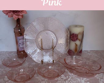 American Sweetheart Pink *depression Glass* Macbeth-evans Glass