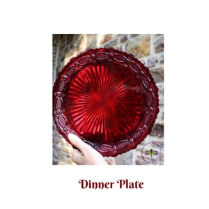 Avon Cape Cod Ruby Glass Dinnerware Set: 23-Piece Place Setting bild 4
