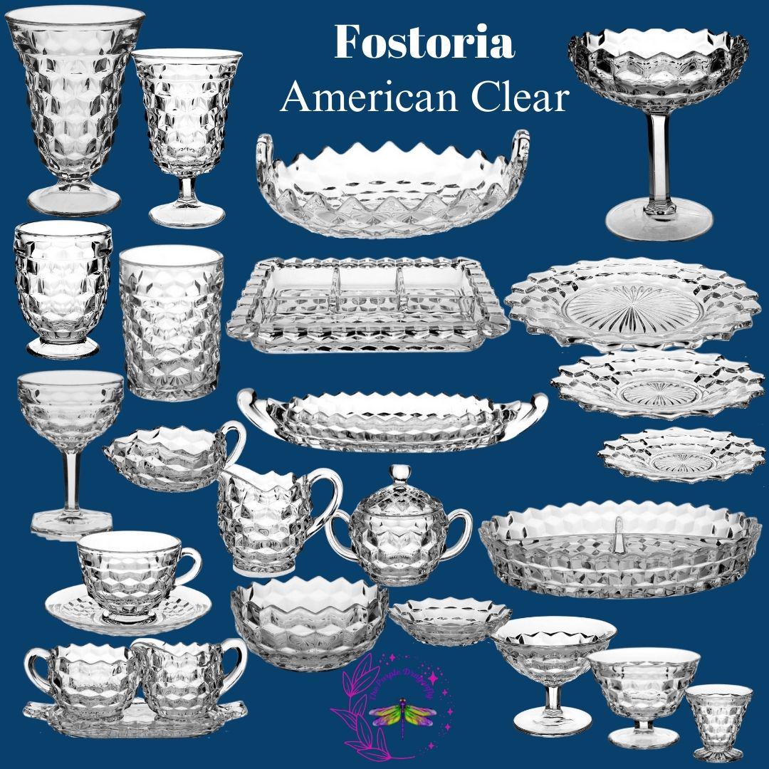 Fostoria American Clear *vintage Glassware* Replacements