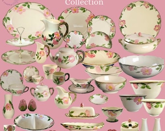 Franciscan Desert Rose Collection *Made in U.S.A. * Large Collection of Vintage Dinnerware* Free Shipping