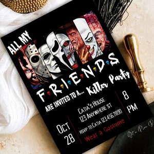 Invitation à une fête d'Halloween pour adultes, invitation à une fête d'horreur