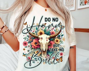 Western Cowgirl PNG Design Cowboy Country PNG Files Boho Bull Skull Sublimation PNG Shirt Png Tshirt Digital png Download