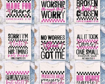 Christian PNG Bundle - Bible Scripture Based Sublimation Designs Digital Download