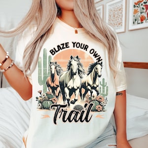 Western Sublimation Design Rancher Sublimation Horse Lover PNG Country PNG Cowgirl PNG Boho Desert T-shirt Cyfrowe pobieranie