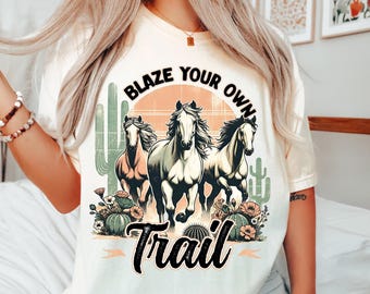 Western Sublimation Design Rancher Sublimation Horse Lover PNG Country PNG Cowgirl PNG Boho Desert T-shirt Digital Download