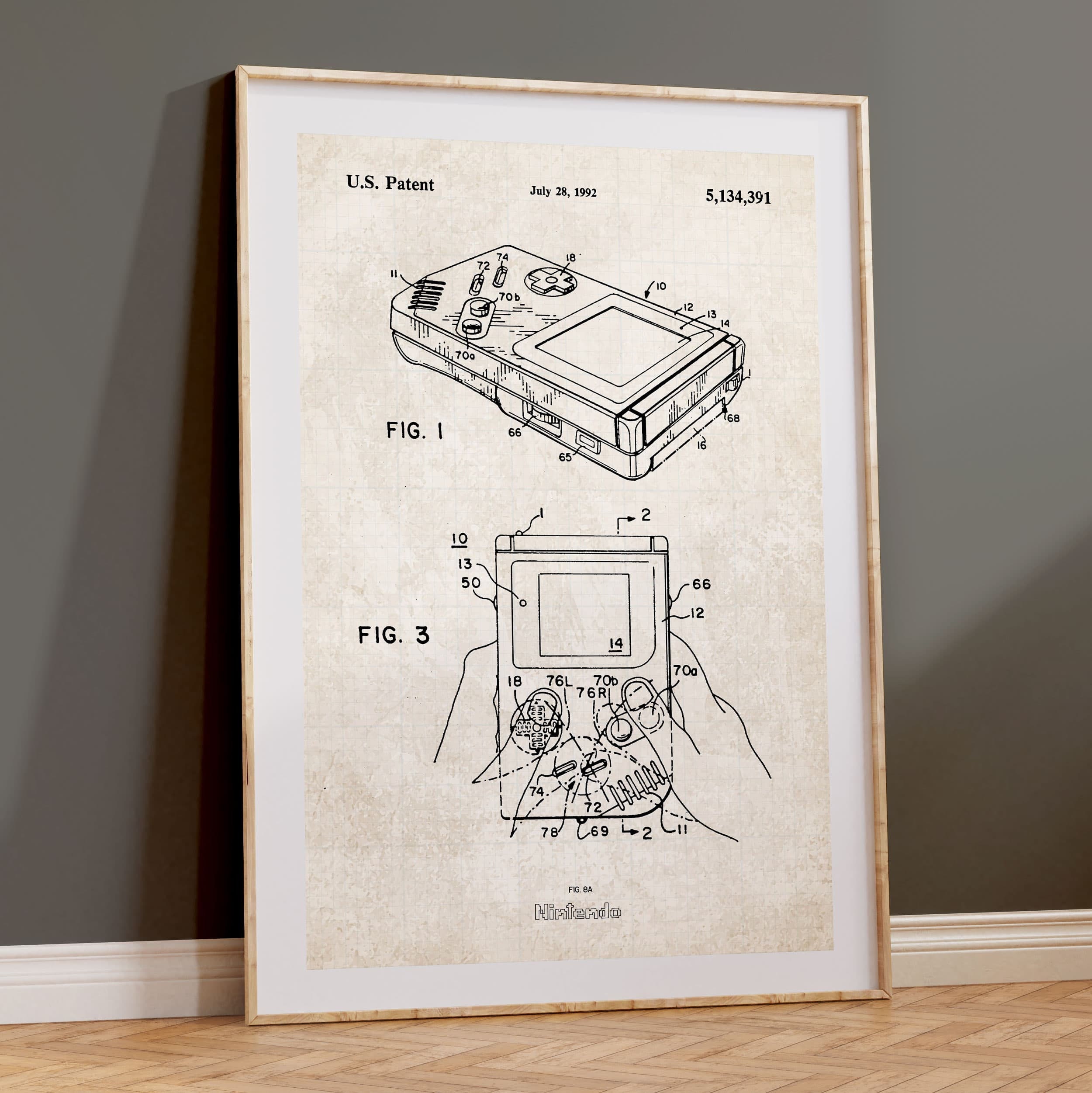 Nintendo Game Boy Patent Wall Art - Etsy