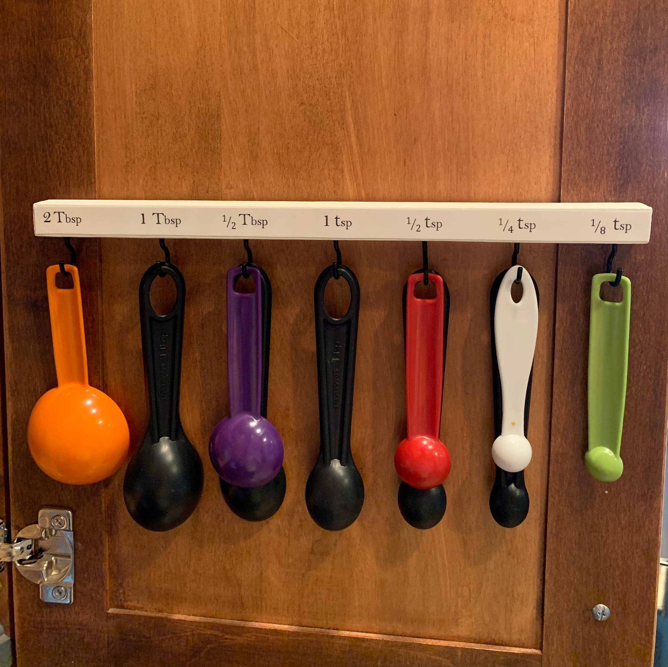 Measuring Spoon Hanging Organizer Hooks Etsy