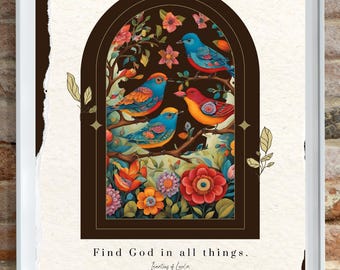 Find God in all things | St. Ignatius of Loyola quote art