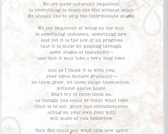 Thomas Merton Prayer Instant Digital Download | 'Trusting the Unknown'