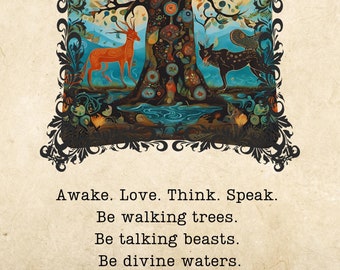 Wandelende bomen | Chronicles of Narnia quote kunst | Het neefje van de goochelaar | Citaten van CS Lewis
